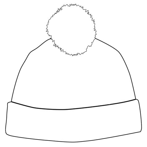 Blank Winter Hat Template